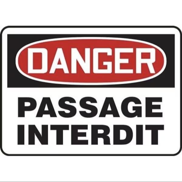 Accuform OSHA DANGER SAFETY SIGN NO FRMADM076XT FRMADM076XT - main